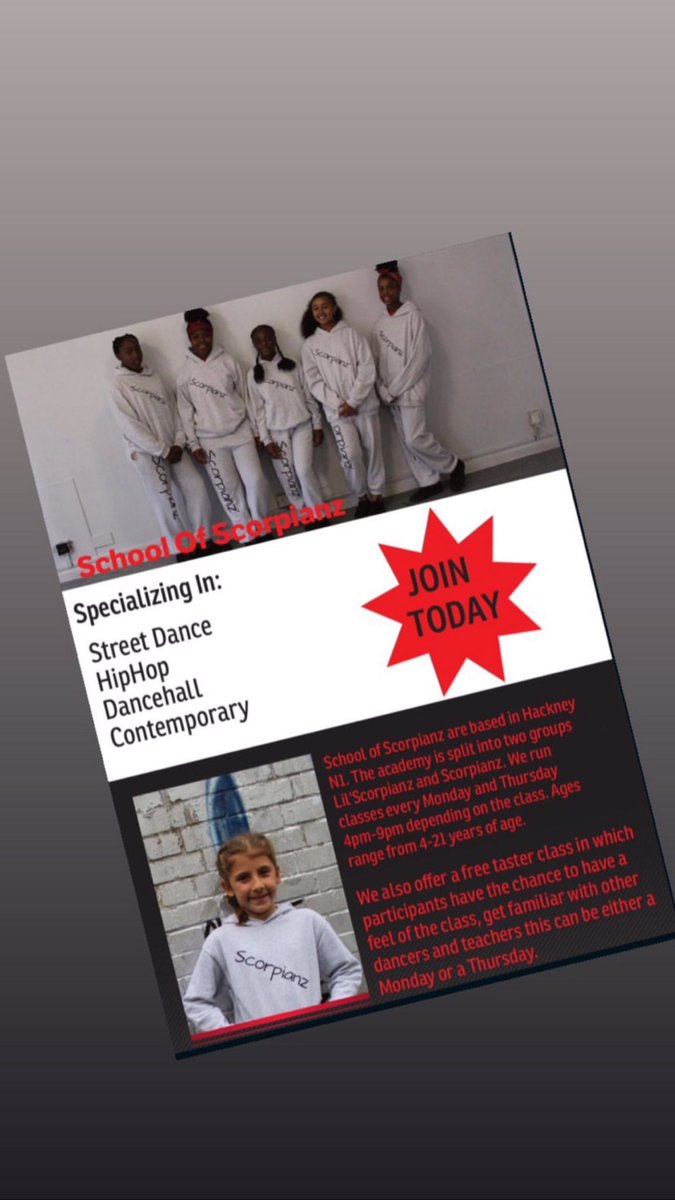 SOScorpianz's tweet photo. If your are interested please get in contact: 
Administration: Jade Walcott 
Telephone:07703330711
Email: newgenerationkidz19@gmail.com 
Twitter: @SOScorpianz
Instagram: @School_of_Scorpianz https://t.co/9Gxhi3yFAI