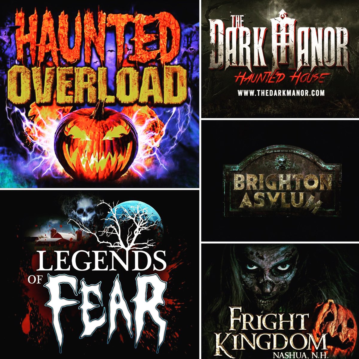 What a trip!  We’re at Boston Logan Airport about to fly home to Orlando.  We had an amazing trip checking out Haunts in the Northeast USA!  We stopped by @darkmanorhaunt , @BrightonAsylum , @HauntedOverload , @LegendsOfFear , and @FrightKingdom !  All of the Haunts were awesome!