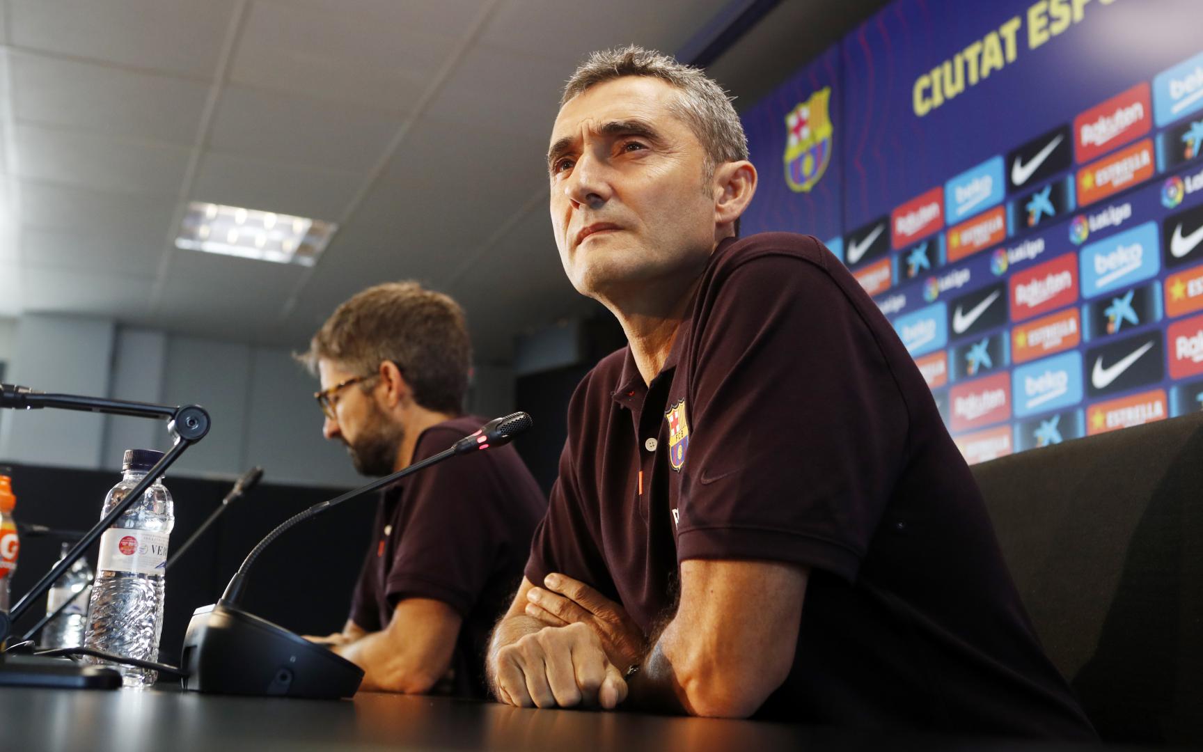 Valverde, en sala de prensa (Foto: FCB).