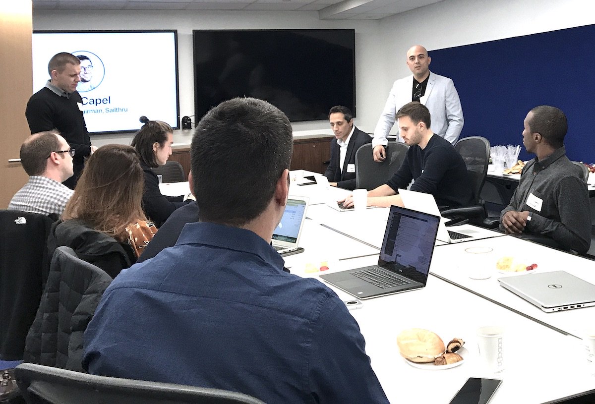 NYUFutureLabs's tweet photo. Tomorrow is our #FlashPitch w/ @ArieliCapital &amp; @share_nett, and 10 impact #AI startups pitch for up to $1M ⚡️TODAY at #NYUFutureLabs is the all-day bootcamp featuring experts @pfusco95/@OrrickTech, @neiljcapel/@sailthru, Shawn Fagan/ @genuineknowhow &amp; @jordanxwan/@CloserIQ! https://t.co/wZIbT2mO2w