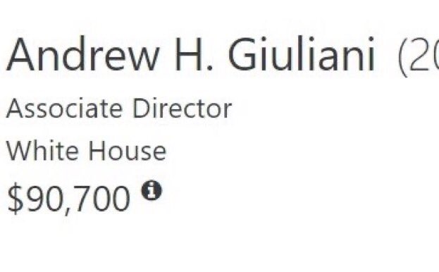 28/ Q4:HSC: Giuliani’s son works for Trump. @tracygreen “His son has no prior pol experience. It’s all about loyalty. Rudy can tell clients/govts ‘my son works in the White House.’ I wonder how much confidential information Andrew ends up having that can benefit his father.”