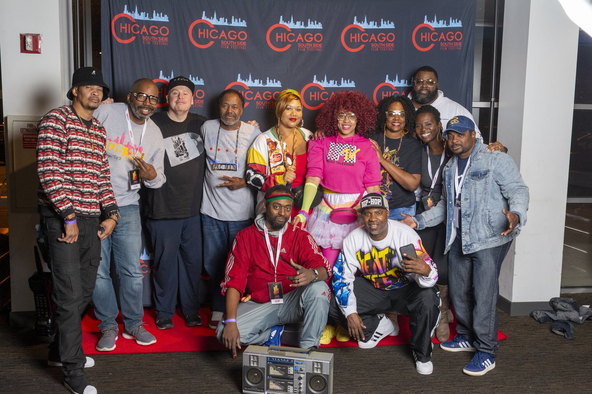 filmsforthepeop's tweet photo. Halloween is cool and all, but have you ever dressed up for a #CSSFF red carpet theme night? Check our best '80s hip hop gear from our 35th Anniversary screening of Beat Street! https://t.co/0jv99Vinim