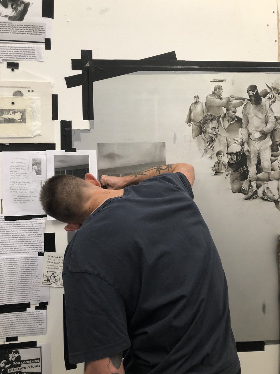 MFA Wimbledon (@sparksproject1) on Twitter photo Another artist at work for our exhibition. PV is on the 7th of November at <a href="/TheCryptGallery/">The Crypt Gallery</a>
#drawing #art #fineart #london #exhibition
<a href="/CamberwellUAL/">Camberwell College of Arts</a> <a href="/UAL/">University of the Arts London</a> <a href="/londonartnews/">London Art News</a> Another artist at work for our exhibition. PV is on the 7th of November at <a href="/TheCryptGallery/">The Crypt Gallery</a>
#drawing #art #fineart #london #exhibition
<a href="/CamberwellUAL/">Camberwell College of Arts</a> <a href="/UAL/">University of the Arts London</a> <a href="/londonartnews/">London Art News</a>