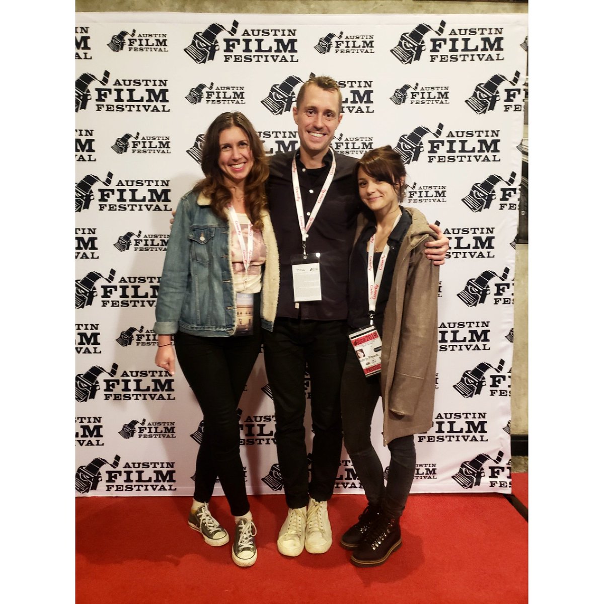 JaneFilm77's tweet photo. Dream team. Thank you @austinfilmfest #AFF26 https://t.co/e3kd3dyOgh