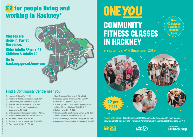 MoveTogetherKP's tweet photo. Affordable drop-in fitness classes available all over Hackney for people who live and work in the borough! Follow the link for a timetable and locations to find a class that works for you https://t.co/XcI0bdVfts #movingtogether @hackneycouncil @oneyouPHE 🤸🏿 💃🏽 https://t.co/GsRSTat2aU