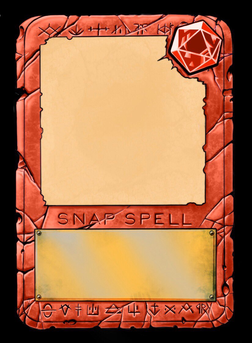 JaJaThisIsFine's tweet photo. The new card frames are looking killer, @ShaunyRedComet is doing an amazing job. Can’t wait to start slinging these cards. #Spellslingers https://t.co/BsgJ9Qy6at