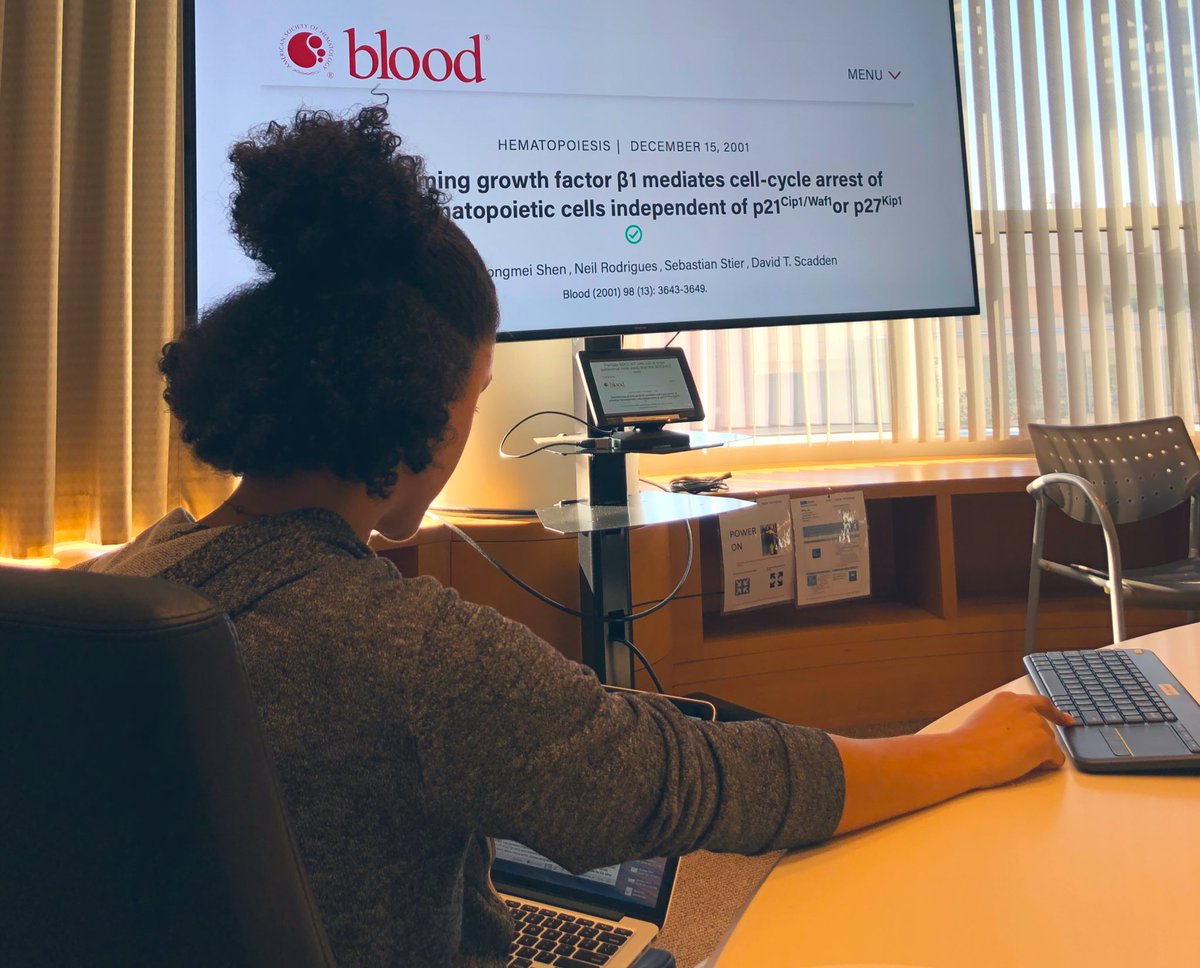 CterminiPhD's tweet image. We recently held our first Syndecan Social for the quarter. Amara and Destiny did a great job presenting about TGFB signaling and apoptosis in HSCs and how this relates to their data. Stay tuned! #WiSTEM #URMStem #stemcells #mentoring #InVivo