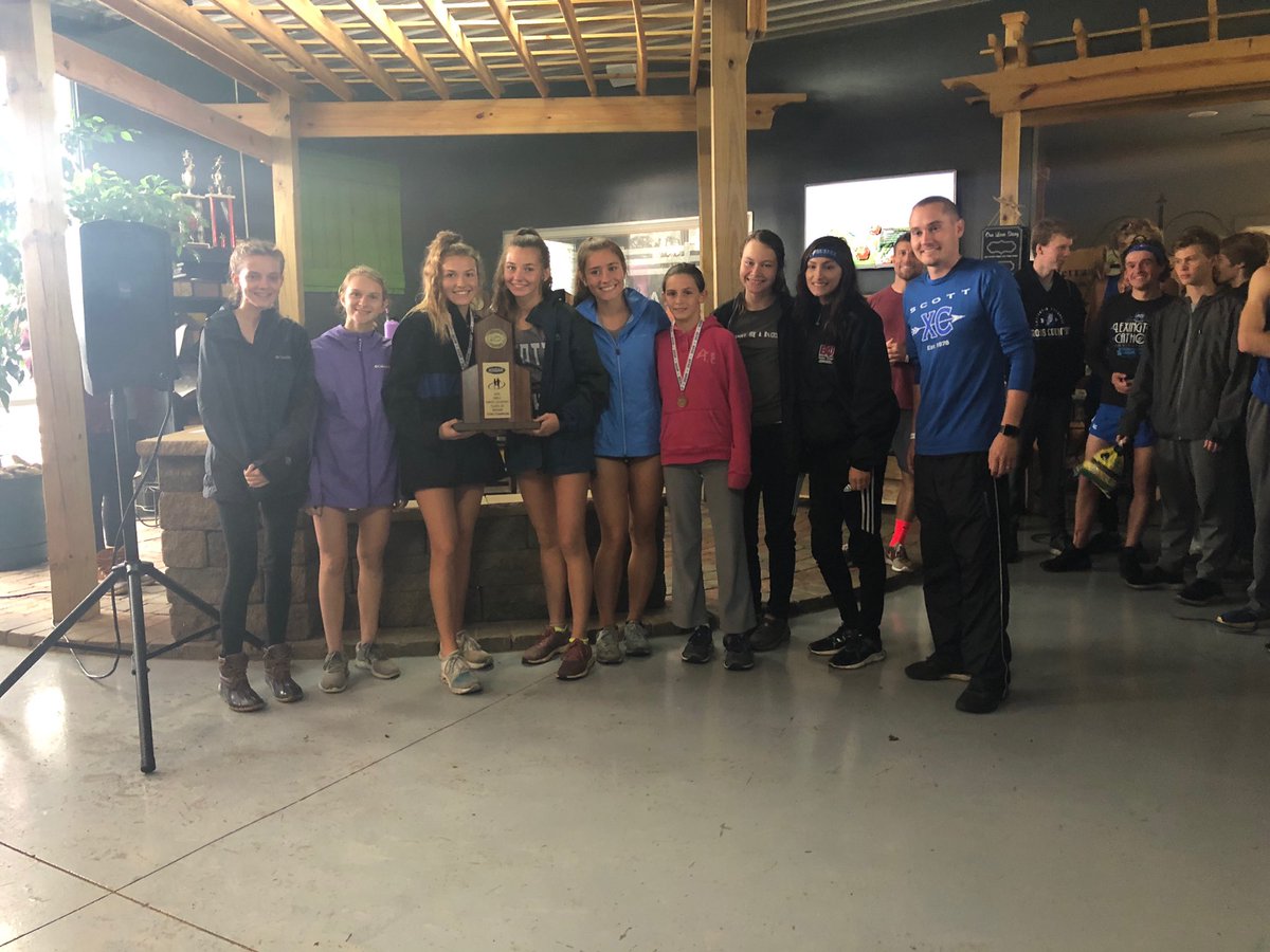 Scott girls win the cross country regional for AA. Congratulations to Coach Triplett and all who ran.