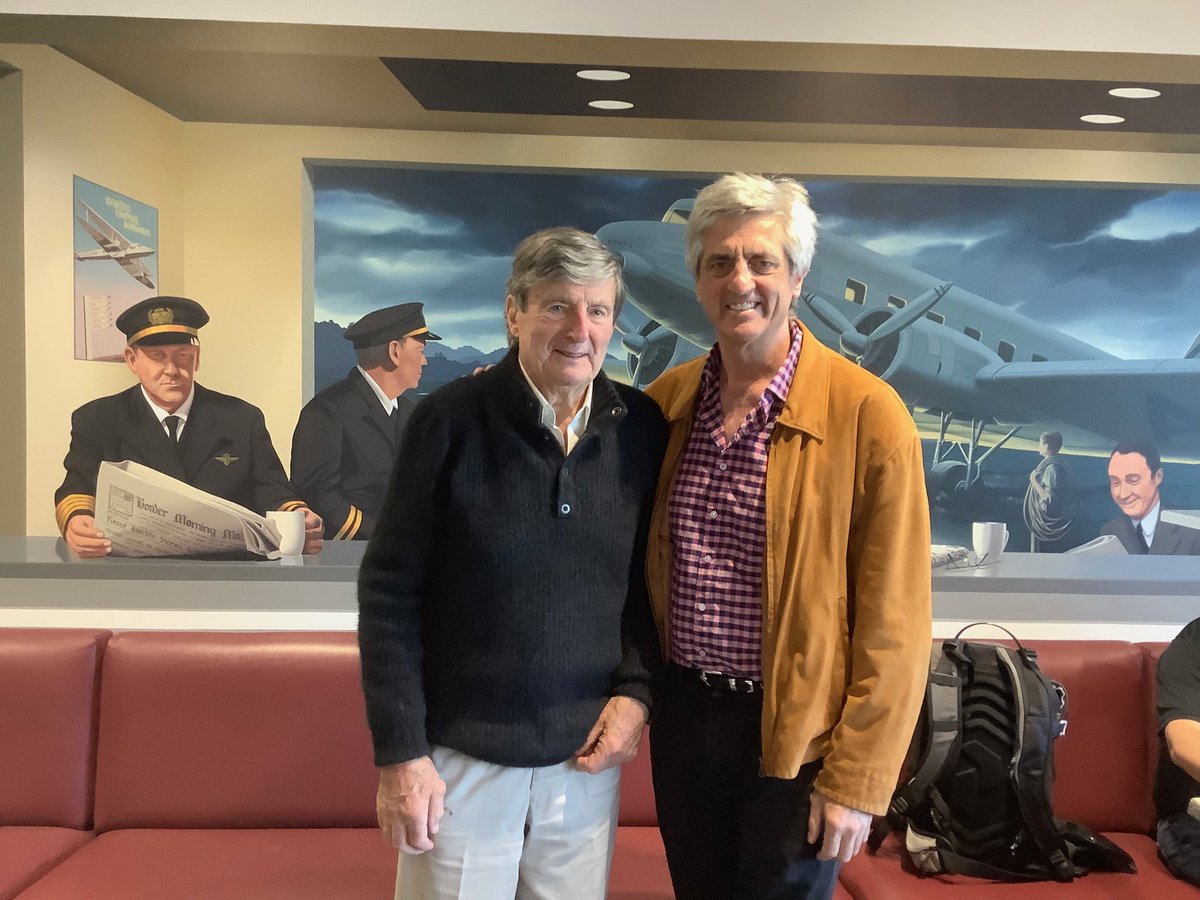 RichardDeCrep's tweet photo. So proud to be with my father at the #Uiver cafe at Albury Airport last weekend. A current pilot and snow skier at 93 years of age, he is my most amazing inspiration. https://t.co/eYkSySOAns