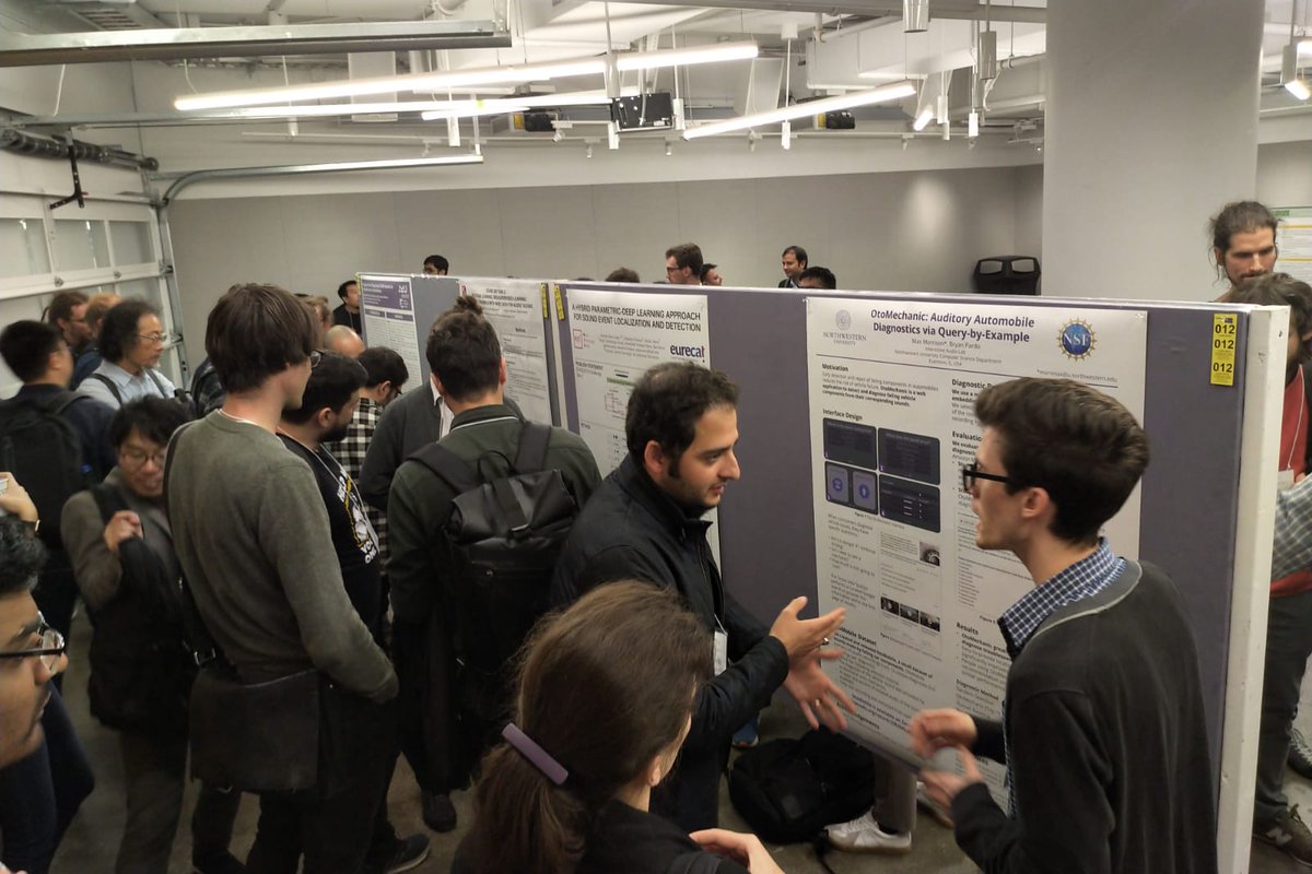 justin_salamon's tweet photo. The second #DCASE2019 poster session going strong https://t.co/yMcjW6ihjr