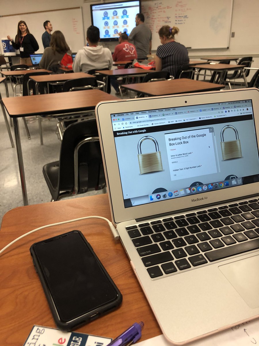 KariDierks's tweet photo. Learning about digital escape rooms with @EdTechLegaspi π@TCCAConf #fearless #flippingoodtech β€οΈβ€οΈβ€οΈ https://t.co/Fao4nokGIK