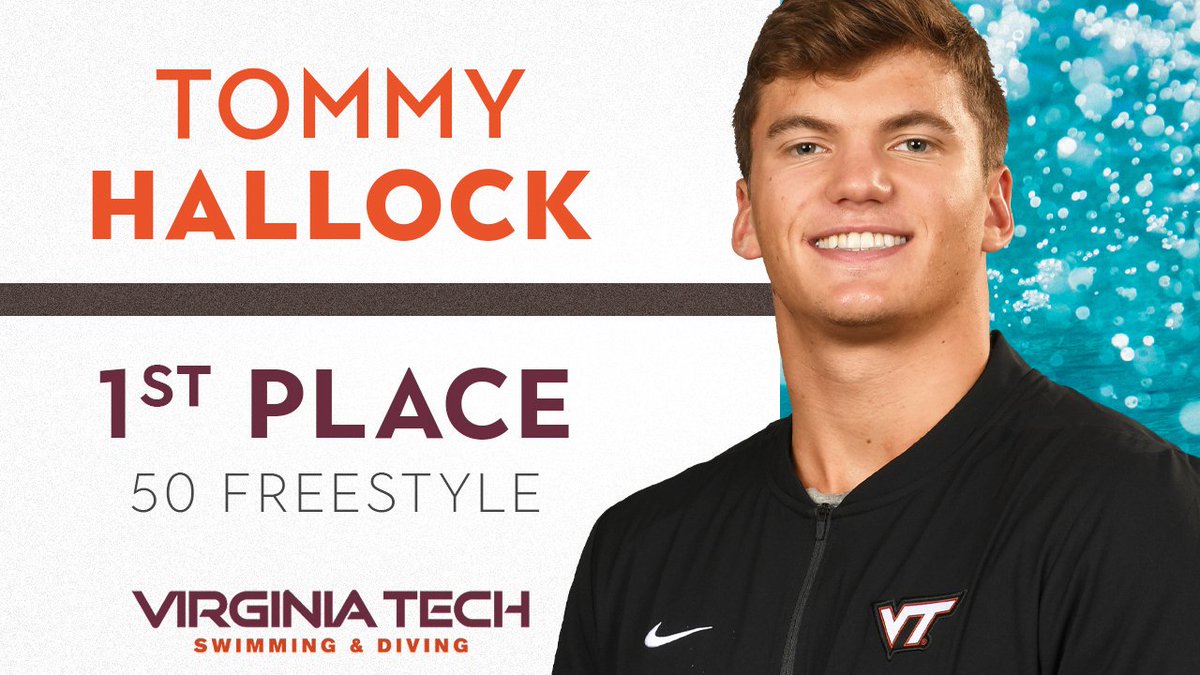 HokiesSwimDive's tweet photo. #Hokies take the top spots in the sprint frees!

🦃🏊‍♂️🏊‍♀️ https://t.co/apNc2LGFwy