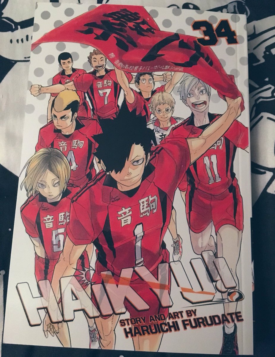 LJ_Hollywood's tweet photo. With this volume I’m up to date for current English #Haikyu!! volumes! And what a cover for that milestone, huh? Nekoma Cats on the prowl!
#Haikyu!! #Volume34 https://t.co/ZOEZDHzD3g