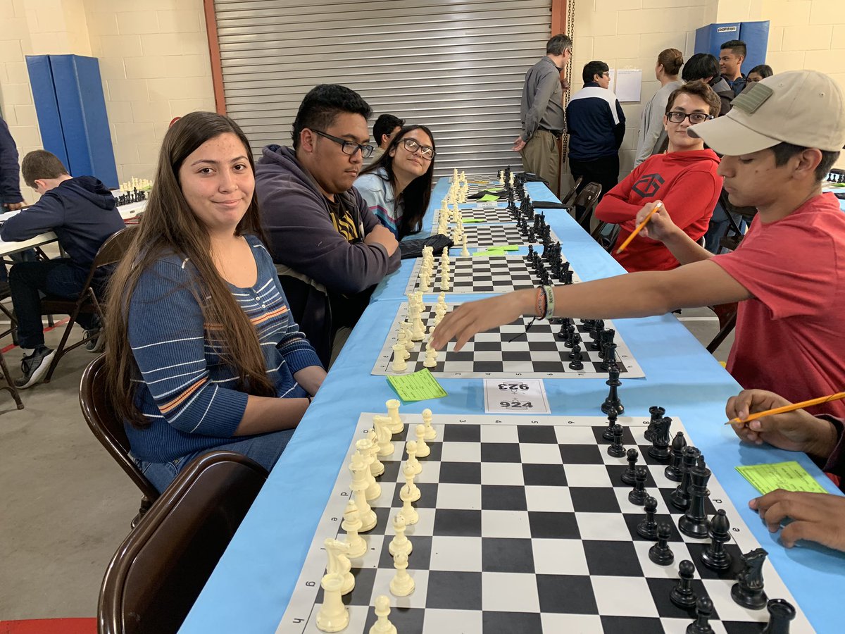 ChessRhhs's tweet photo. Fourth round. We are in fifth place as a team.  Michael is in first place, individual category.  One more round after this one.@RHHS_Bobcats https://t.co/gOrVSEOnFV