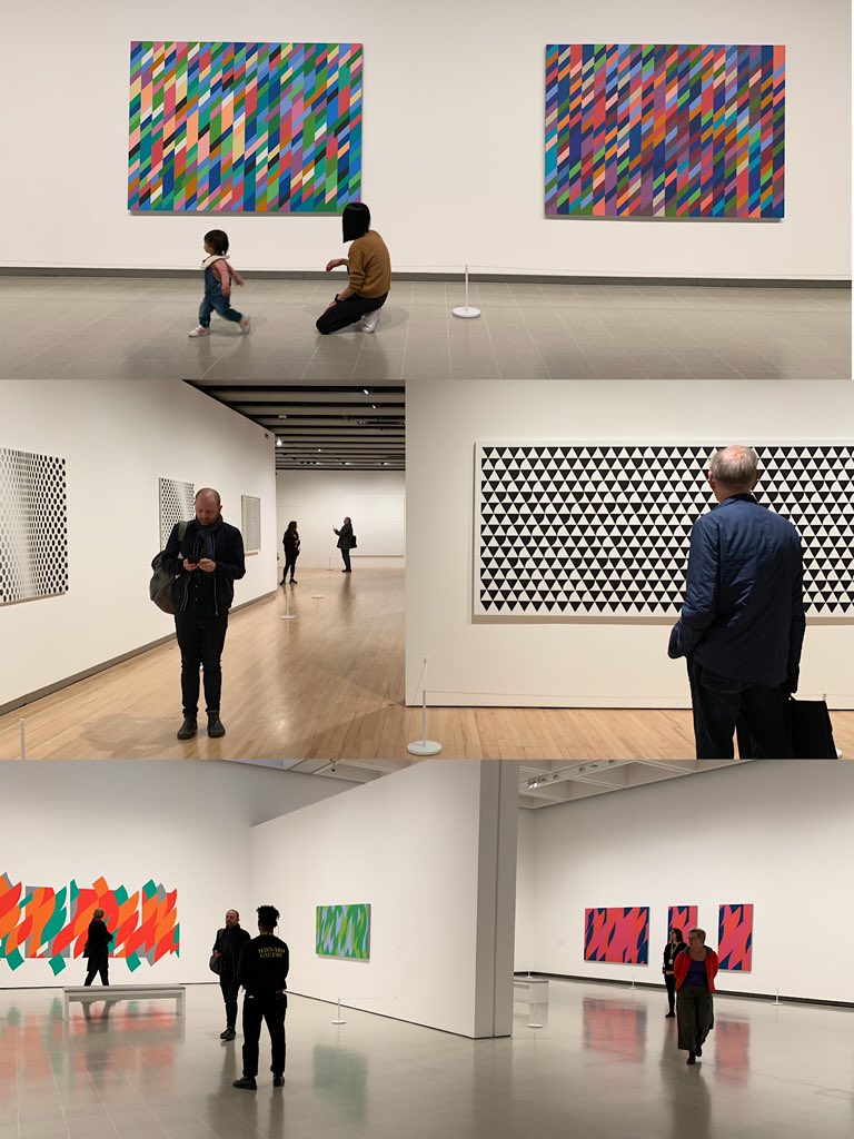ARTZIP1's tweet photo. Lost in Bridget Riley’s magic world @haywardgallery until 26 Jan https://t.co/qCVUqzCtC8