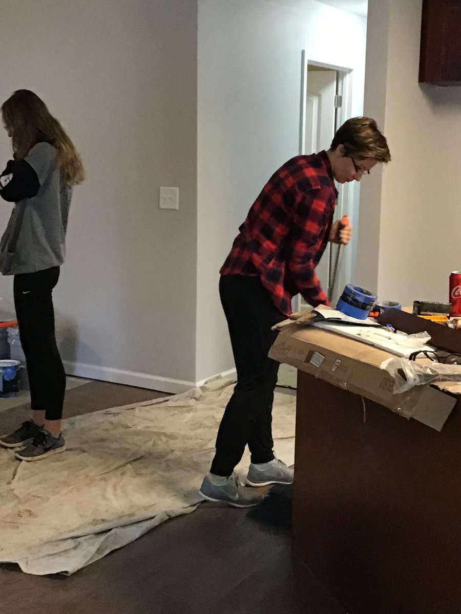 HabitatGwinnett's tweet photo. Rain or shine, our volunteers are always working! Thank you to Transamerica for all your hard work installing trim in Shannon’s house.
#GwinnettBuild143
#GwinnettHabitat #Volunteer #SunshineandHammers #Community #KindnessIsASimpleThing #Trim https://t.co/rnbSVrF7U1
