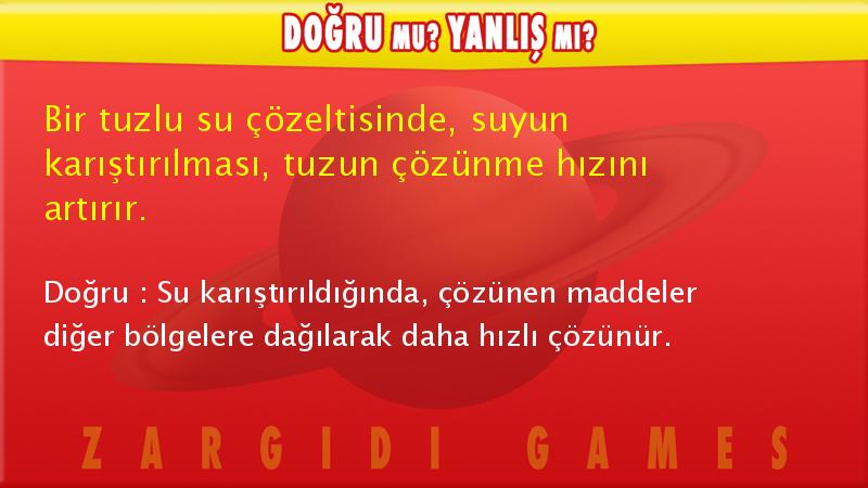 sorumatik_app's tweet photo. #DoğruMuYanlışMı Bir tuzlu su çözeltisinde, suyun karıştırılması, tuzun çözünme hızını ar... #FenBilimleri #Sorumatik https://t.co/AmdsjYxfRQ