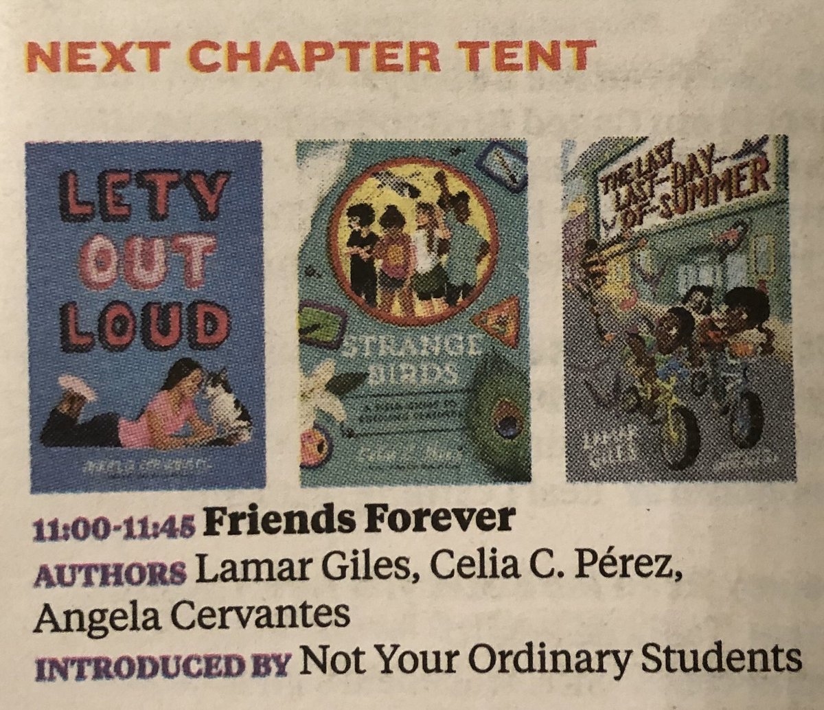 AngelaCervantes's tweet photo. Hola, Texas Book Festival! Hope to see all of you tomorrow in the Next Chapter Tent! #texasbookfestival https://t.co/qp24xJf7zO