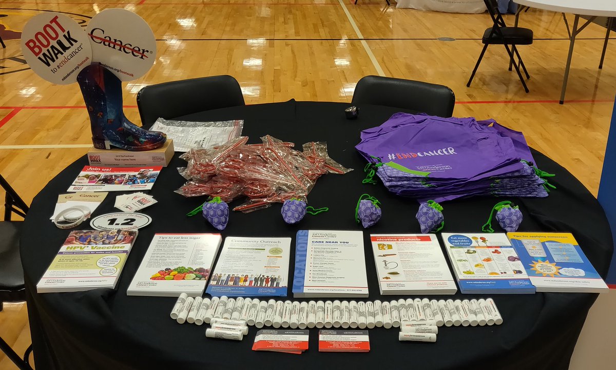 arieshorse's tweet photo. I am here at the Katy Westpark High School representing #MDAndersonCancerCenter #MDAambassador #endcancer #CommunityRelation #education #cancerprevention @Lora_Shea @IvetteSung @MDAndersonNews @BootWalk https://t.co/MKfg9ubuGy