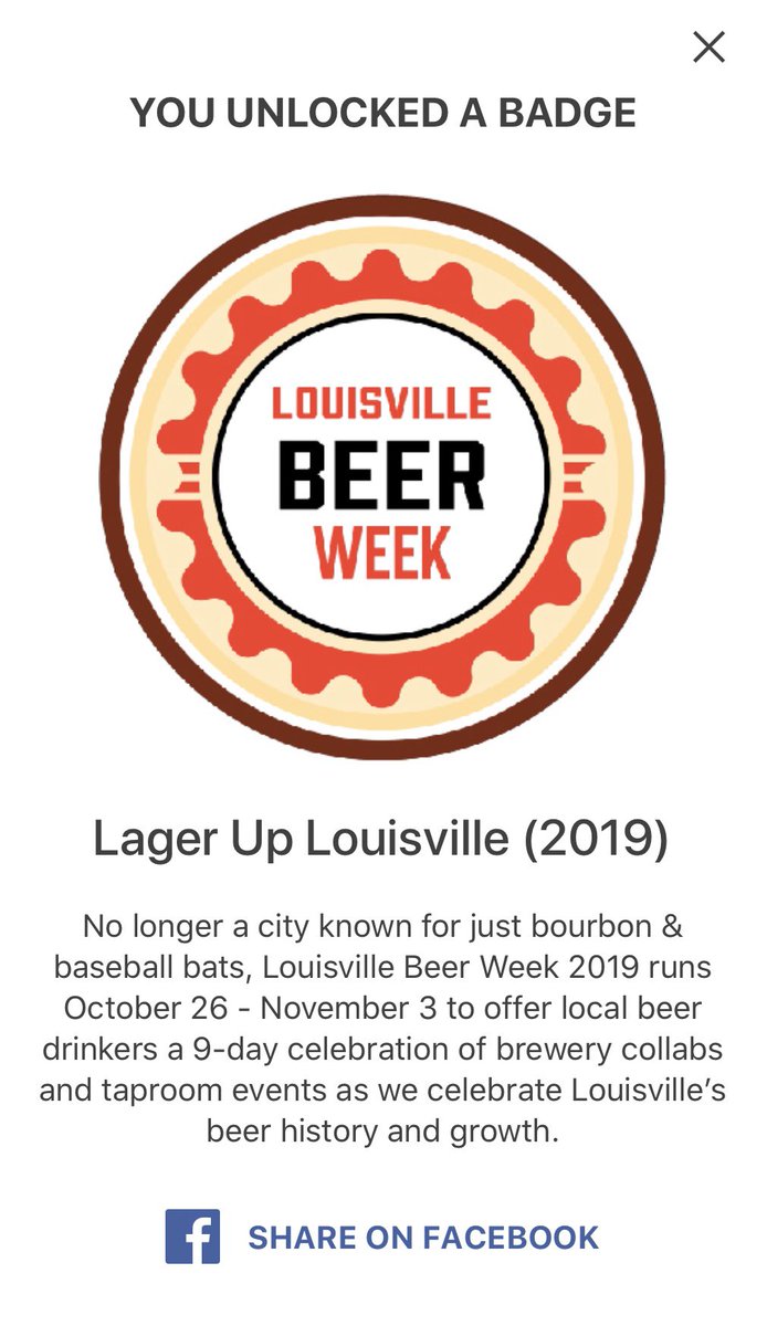 LouBeerWeek's tweet image. Just in case you wanted another badge...we’re on @Untappd this week.