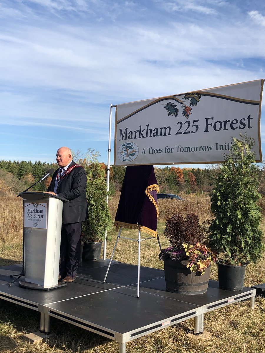 frankscarpitti's tweet photo. That same intrepid spirit that led William Berczy and the early settlers, defines us. Our community is evolving, to know our future, we must understand our past.
The Markham 225 Forest will be here for generations, contributing to a healthier, greener world. #Markham225 https://t.co/5wWrAZ6r5X