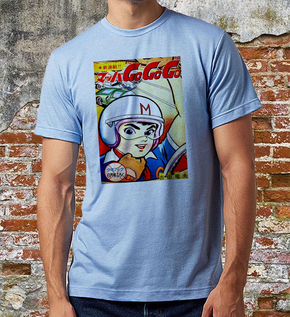 GoGoGo #SpeedRacer! Find this ONE OF A KIND Japanese inspired vintage tee TODAY at 📍North Hollywood Metro Station in EatLA Fest! You can also order through our #etsy shop, here’s the link! ||  #clothing #shirt #handmade #vintage #retro #triblendtshirt etsy.me/2BK5yYX