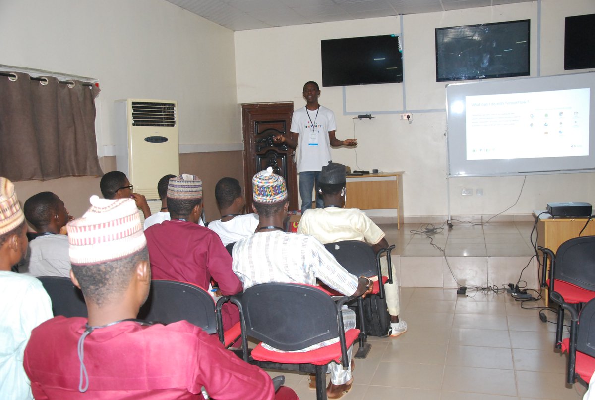 gdg_gusau's tweet image. @USNuruddeen Delivering a presentation on #TensorFlow 2.0 at #DevfestGusau19 #tensorflowroadshow 
#DevFest
#DevFeststories 
#DevFest19
Cc: 
@auwalms
@Kolokodess
@aniediudo
@EricaKHanson
@googledevs
@gdg_gusau 
@TensorFlow 
@googlestudents
@gdg_gusau