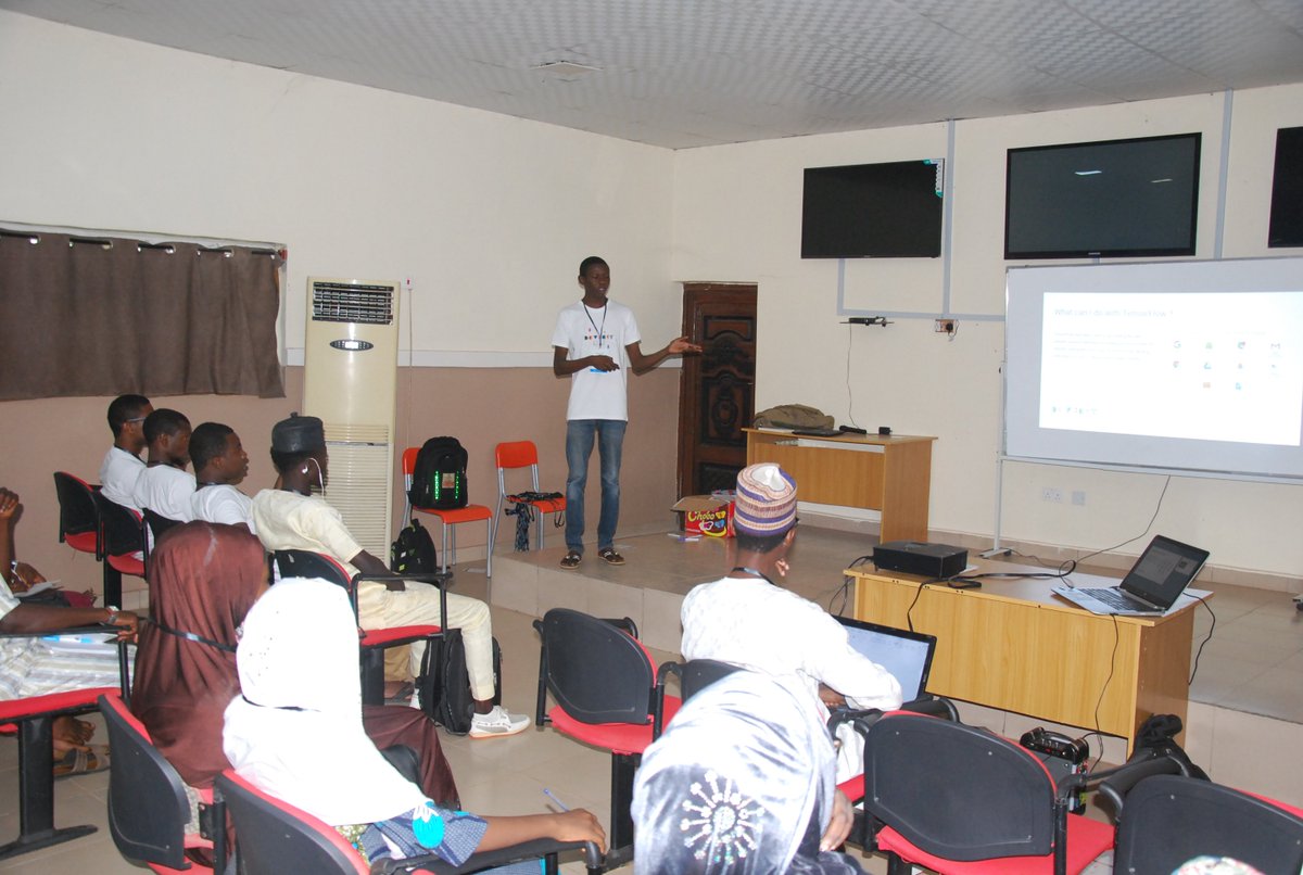 gdg_gusau's tweet image. @USNuruddeen Delivering a presentation on #TensorFlow 2.0 at #DevfestGusau19 #tensorflowroadshow 
#DevFest
#DevFeststories 
#DevFest19
Cc: 
@auwalms
@Kolokodess
@aniediudo
@EricaKHanson
@googledevs
@gdg_gusau 
@TensorFlow 
@googlestudents
@gdg_gusau