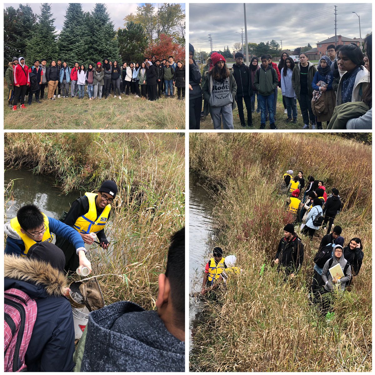 Later post: @RickHansenPDSB grade 11 biology students in action #stewardship #sciencefun #diversity #scientificinvestigation