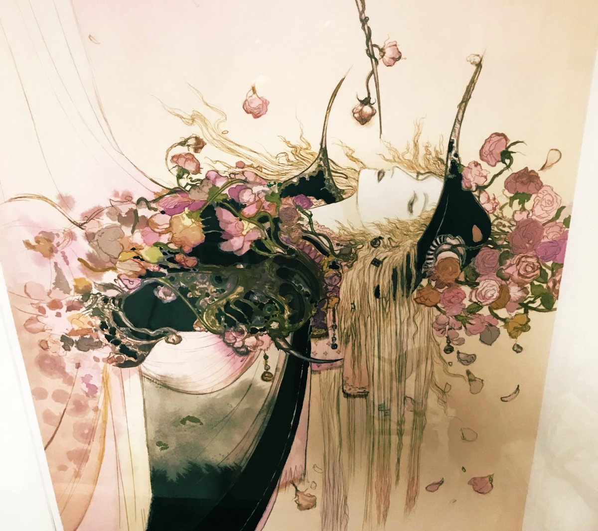 最終値下げ！ 天野喜孝 薔薇姫フレスコ画 作品証明書付き 最終値下げ！ 天野喜孝 薔薇姫フレスコ画 作品証明書付き