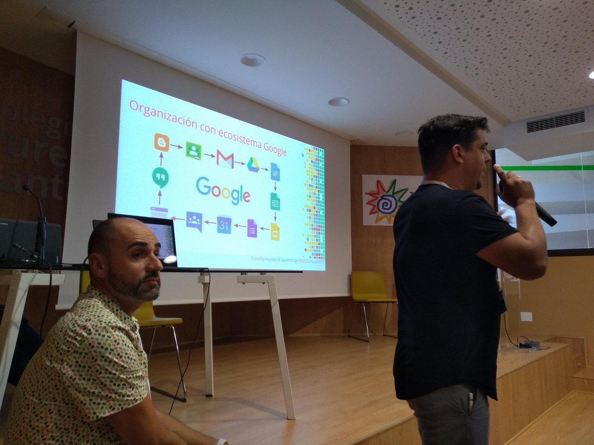 GEGSpain's tweet photo. @itielleon y @ochomollinas nos cuentan su experiencia en @buenconsejoll transformando el aprendizaje en #GEGCanarias2019 Gracias! https://t.co/Z6zfoajbnr