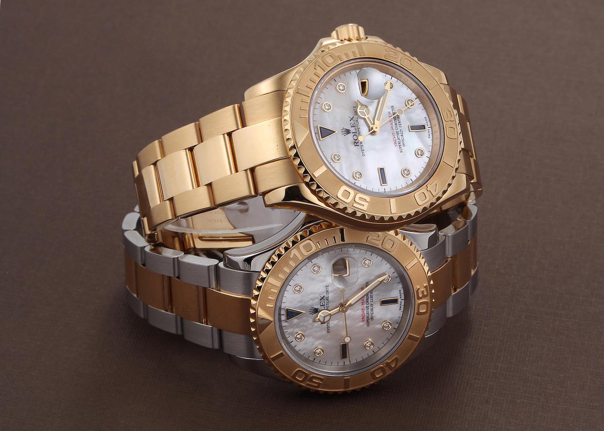 The Rolex Yacht-Master Serti Dial Watch combines yellow gold, mother of pearl, and sapphire to create an ultra luxe watch.

A striking statement piece for both men and women: swisswatchexpo.click/yachtmaster-mop

#Rolex #RolexYachtMaster