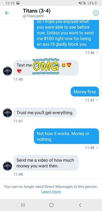 So I would just like to say this then back to your regularly scheduled programming, don't ever be this