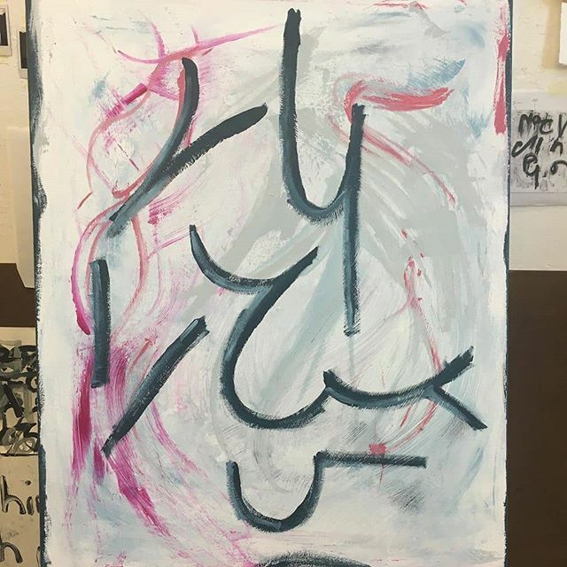waspsdundee's tweet photo. Posted @withrepost • @artificialwomb Trying to use colour. It says ‘I Hope Everything Will Work Out’ in Teeline #shorthand. Not quite finished yet. Made during today’s open studios at @waspsdundee. #shorthandart https://t.co/oiBatBEqTe https://t.co/u2dNcDxYLL
