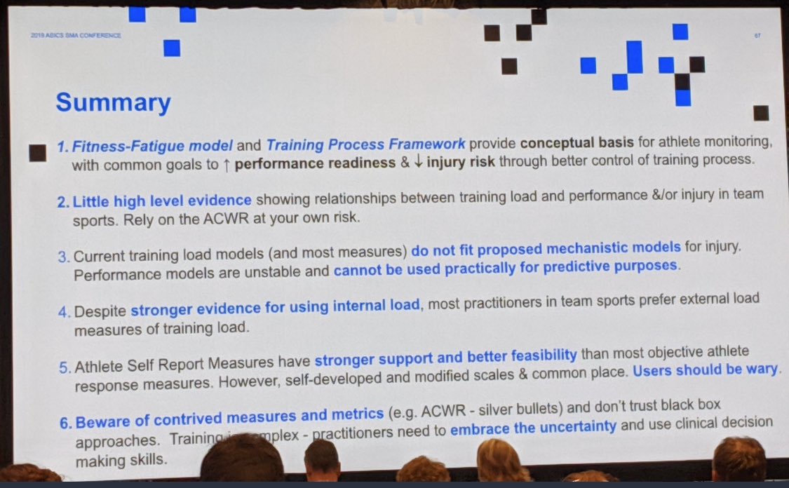 DrNicolasHart's tweet image. Have been between Sunshine Coast, Sydney and now Darwin, so a bit late to this one.... but this looked to be a fantastic presentation by @AaronJCoutts with hints of @francoimpell, and their very appropriate challenging of the ACWR model, and load monitoring landscape: #ASICSSMA19