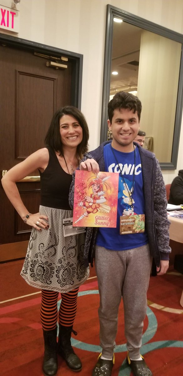 TyRibs719's tweet photo. Finally Here At #DerpyCon2019, And I Had The One And Only Chance To Meet Glitter Sunny (AKA @VOColleen) Best Saturday Ever https://t.co/ZolBy6jpSp