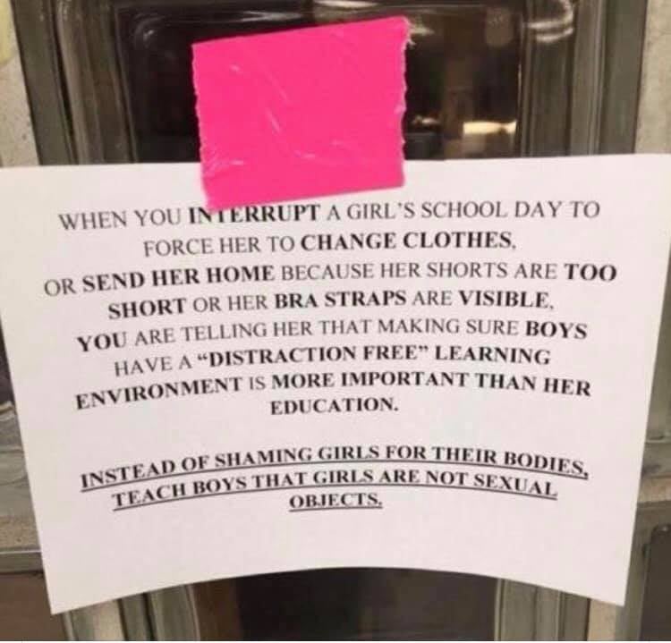 philoswoman's tweet image. Instead of shaming girls for our bodies, teach boys that girls are not sexual objects!!! #NOTbodyshaming