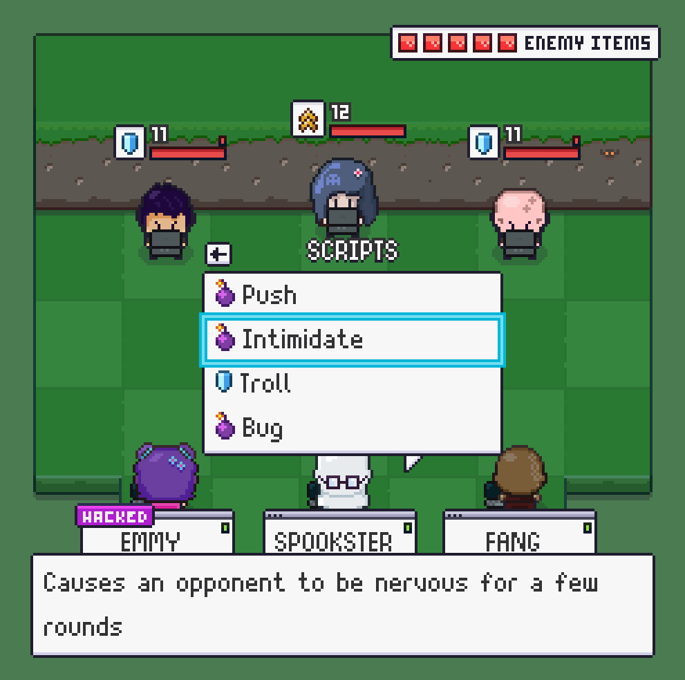 dangercrewgame's tweet photo. Busting out the spookiest of tactics in a heated programmer battle 👻💻

#screenshotsaturday #indiedev #gamedev #dangercrew https://t.co/3JnIANhHhX