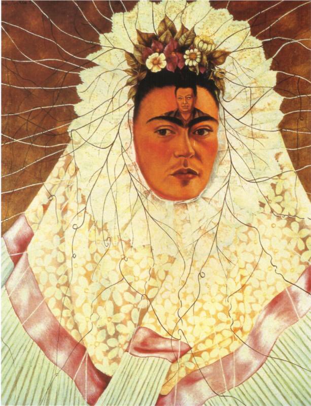 Woojin as Self Portrait as a Tehuana, 1943