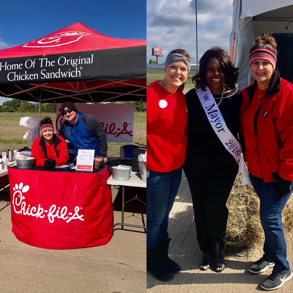 Happy Saturday!!  We are at the Pioneer Days in Wilmer come out and enjoy the parade, vendors, and of course food!!  We would love to serve you in Wilmer! #chickfila #chickfilaedoak