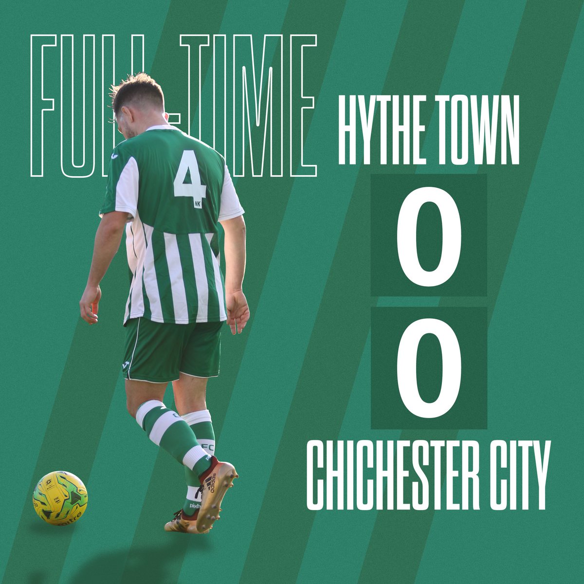 Our game against Hythe Town has finished 0-0. <a href="/ChiCityFC/">Chichester City FC</a>