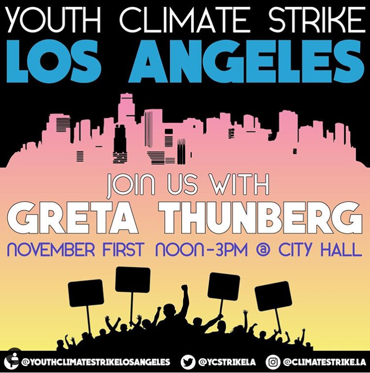 edgarrmcgregor's tweet photo. This Friday, November 1st, a friend from Sweden (Spoiler: It is @GretaThunberg) will join myself and thousands of others outside L.A. City Hall for a massive climate strike! 

If you are in the area, come join us! https://t.co/fkHpzoAtQ1