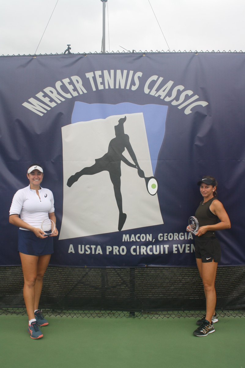 USTAMacon80K's tweet photo. Our #2019 doubles champs   Caroline Dolehide and Usue Maitane Arconada https://t.co/8M5r43gPqa