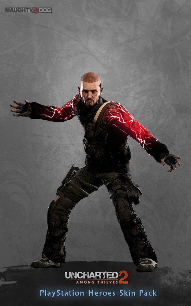 Cole MacGrath (InFamous) in Uncharted 2: Among Thieves.