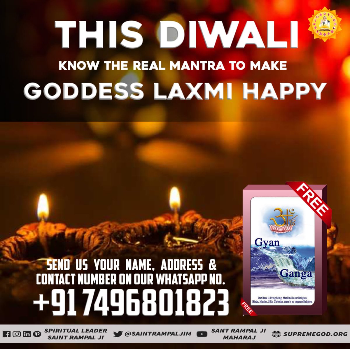 tsA85AMhokZ32cf's tweet image. #DiwaliOffer_FreeBook
Do you what is real MANTRA to make happy Goddness LAXMI if no then read the holy book GYAN GAMGA.