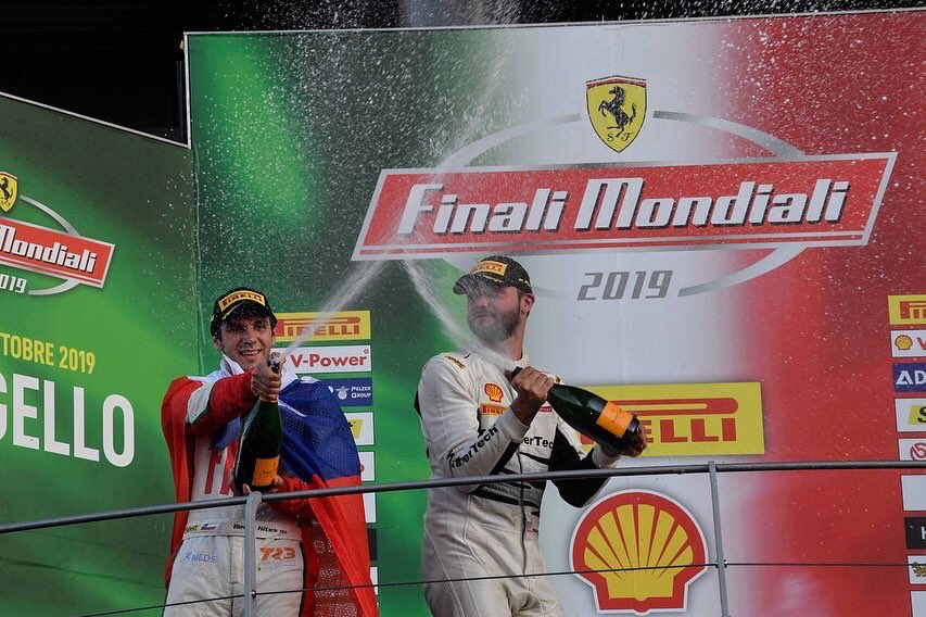 Scuderia_Corsa's tweet photo. Let’s talk about today’s #ferrarichallenge race😃:
@coopermacneil P2 in #trofeopirelli 😎💪🏼
#lisaclark P3 🥳and #ericmarston finished P4 😁in #Coppashellam
Let’s celebrate 🏆🙌🏼🤩 https://t.co/vTqAEHGC8G