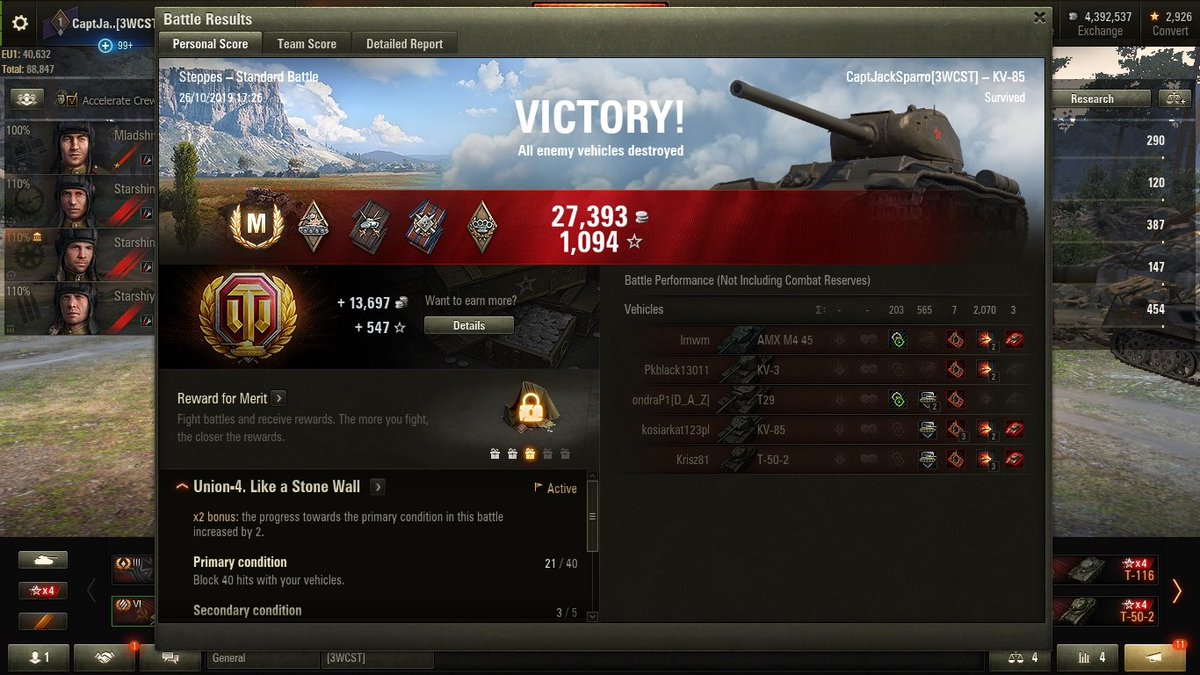 112Xtroyer's tweet photo. My 10,000 match and a casual match with my KV-85! Check out my YouTube channel Xtroyer 112
#WorldOfTanks
#Gaming
#Randommatch https://t.co/uWdAKx9Ydo