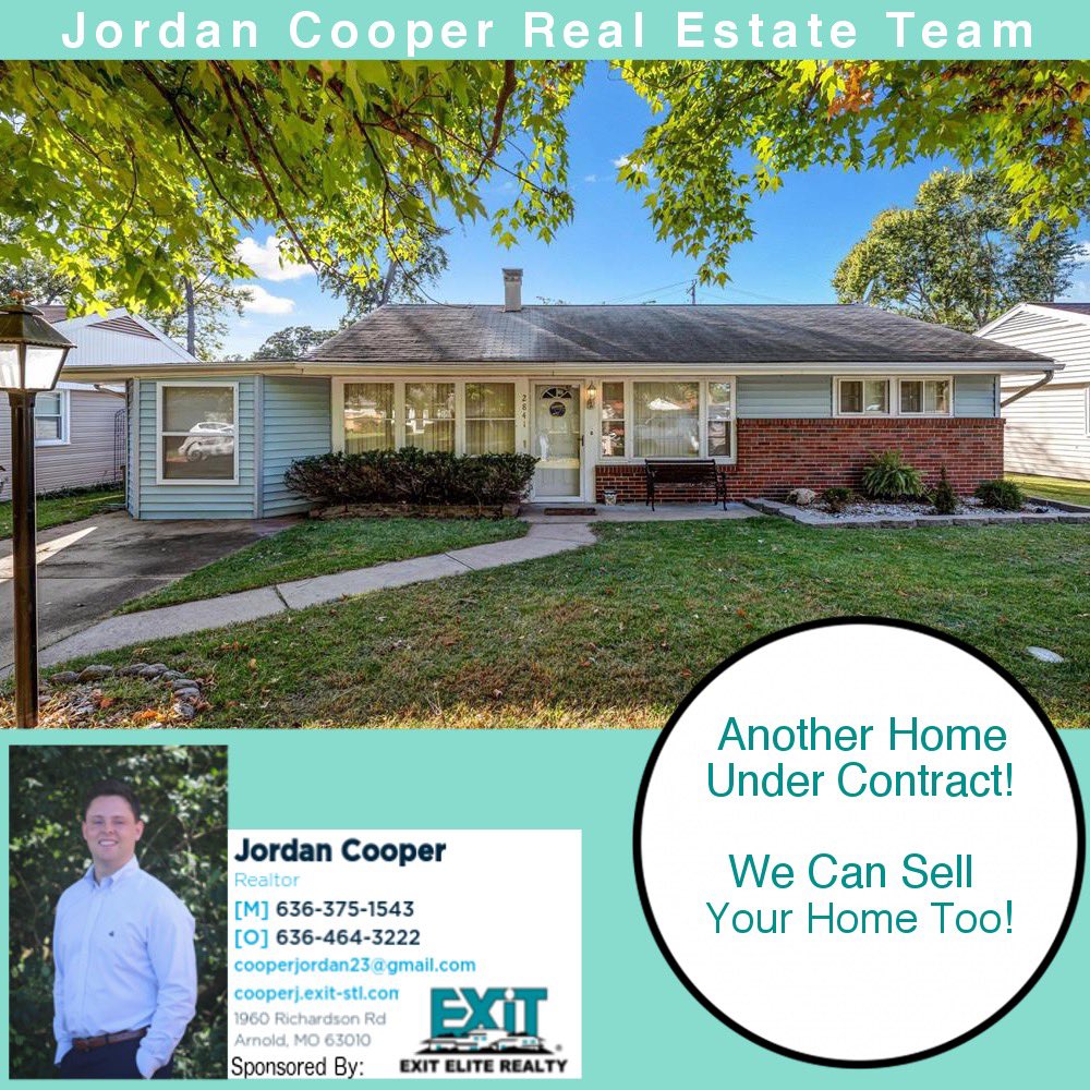 Under contract!! If you need to buy or sell a home give me a call!!

636–375-1543