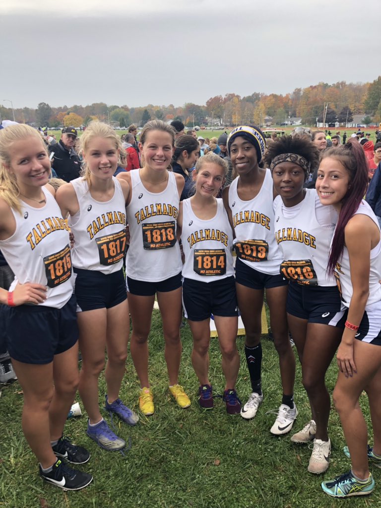 kloveless25's tweet photo. We made it! First time in school history! #StateQualifyingTeam #TallmadgeXC https://t.co/PhnGQ62e8t