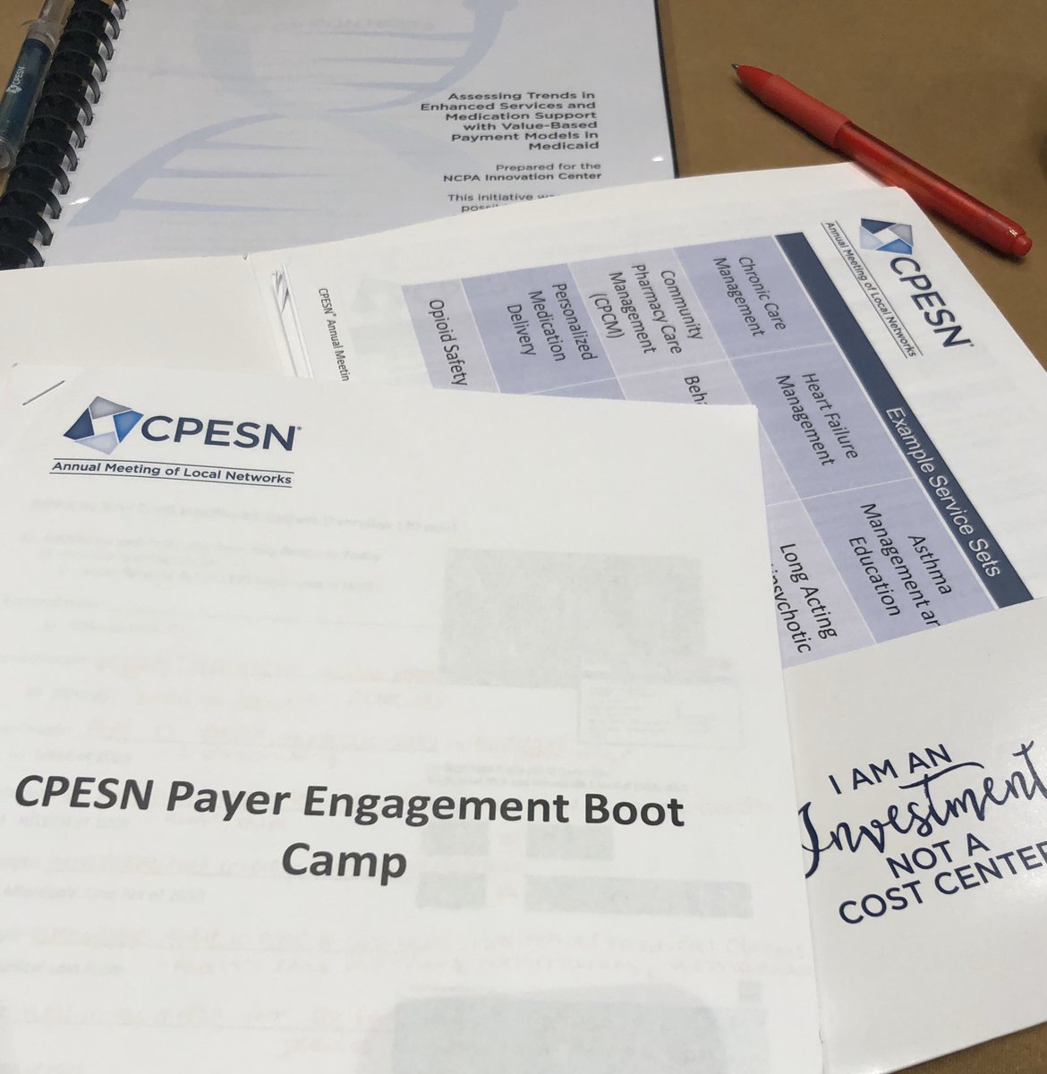 CPESNFL's tweet photo. Good morning (or afternoon in Florida)! We are NCPA Annual Convention’s Payer Engagement Workshop learning how to best communicate our @CPESN message with payers. We look forward to sharing details with you in the upcoming weeks! #NCPA2019AnnualConvention #ValuePropostion https://t.co/Y9hJLxO4t3